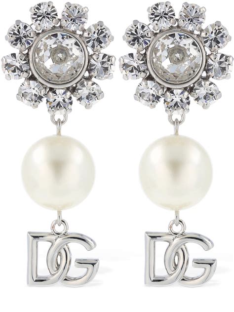 dolce and gabbana silver earrings|dolce gabbana earrings for women.